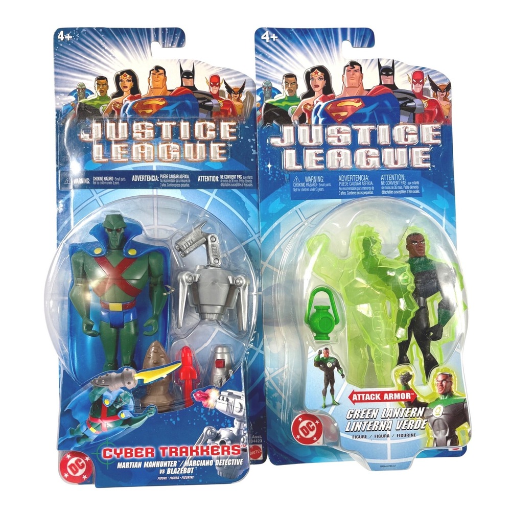 MARTIAN MANHUNTER & GREEN LANTERN DC Justice League Action Figures
